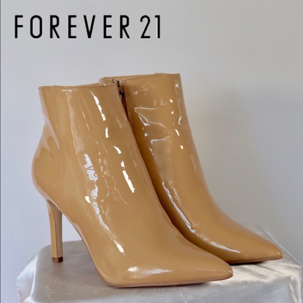 Patent Leather Booties